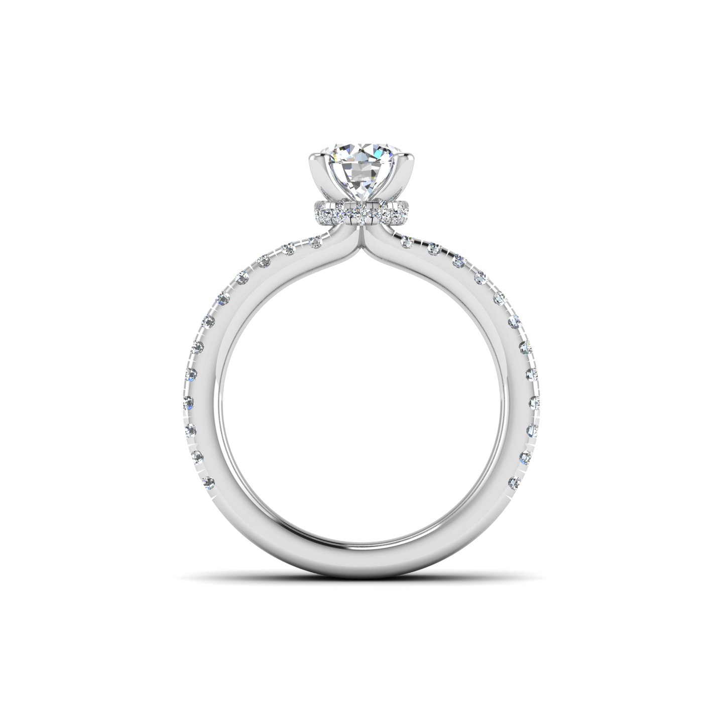Cassidy Hidden halo Engagement Ring